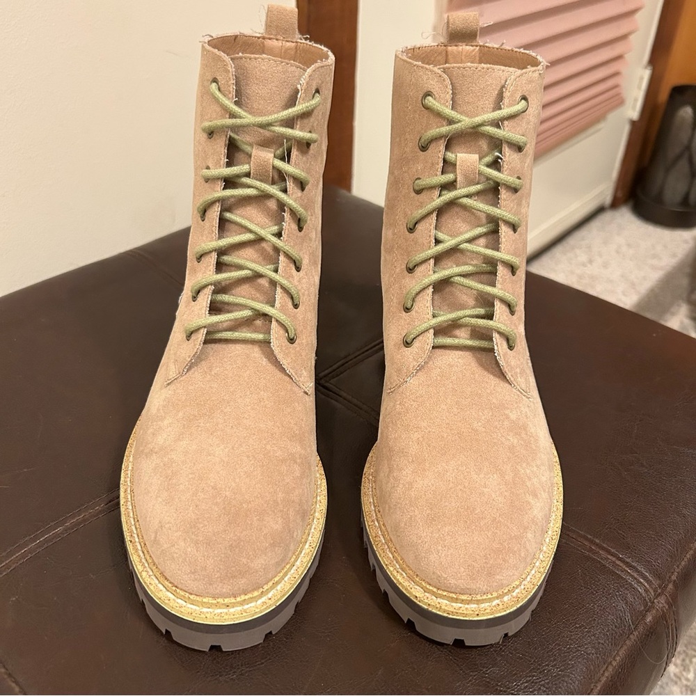 Mi.iM Drew Suede Military Combat Lace Up Boot Size 7 NWOB